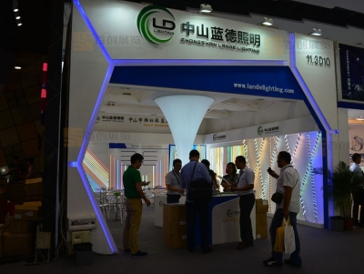 藍德電子 光電照明展臺裝修