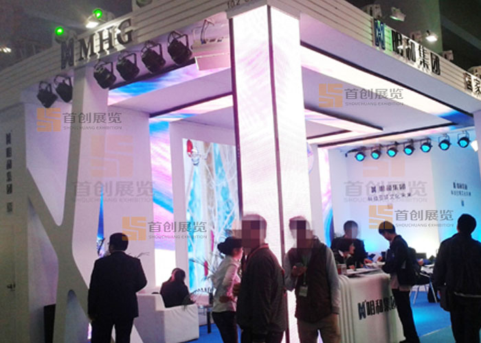 明和 光電照明展會裝修設(shè)計(圖2)