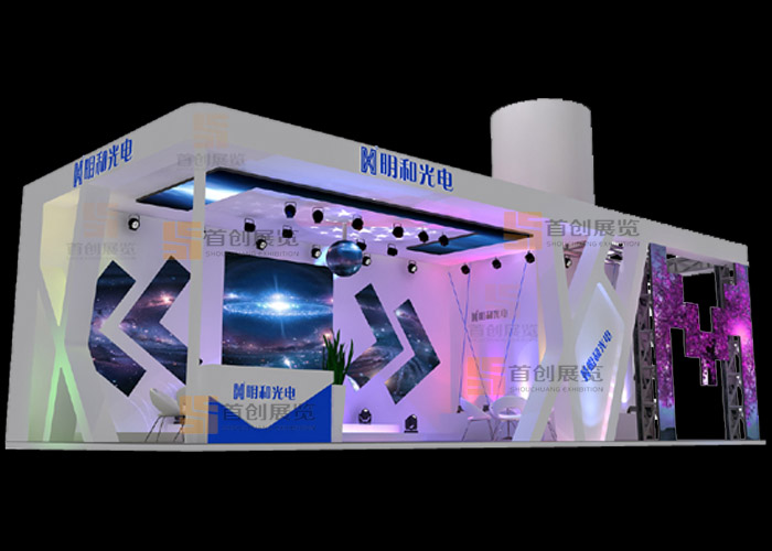 明和 光電照明展會裝修設(shè)計(圖1)