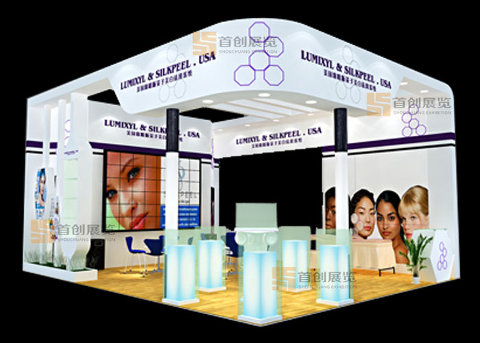 廣偉確 美容婚慶展會裝修設(shè)計(圖1)