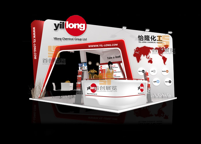 化工 橡塑涂料展會(huì)設(shè)計(jì)(圖1)
