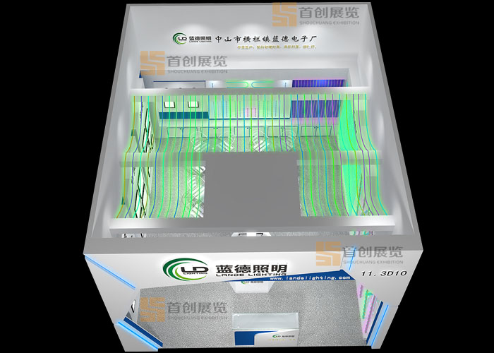 藍(lán)德電子 光電照明展臺裝修(圖3)